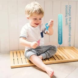 2pcs U Shaped Kids Toothbrush Baby Teeth Cleaning Brushing Instrument Children Oral Cleaning Toothbrush Brushing Tools