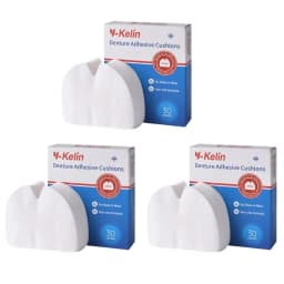 Y-Kelin Denture Adhesive Cushion 30/90/150 Pads / Pack Lower Natural Strong All Day Hold Comfort  Cushions