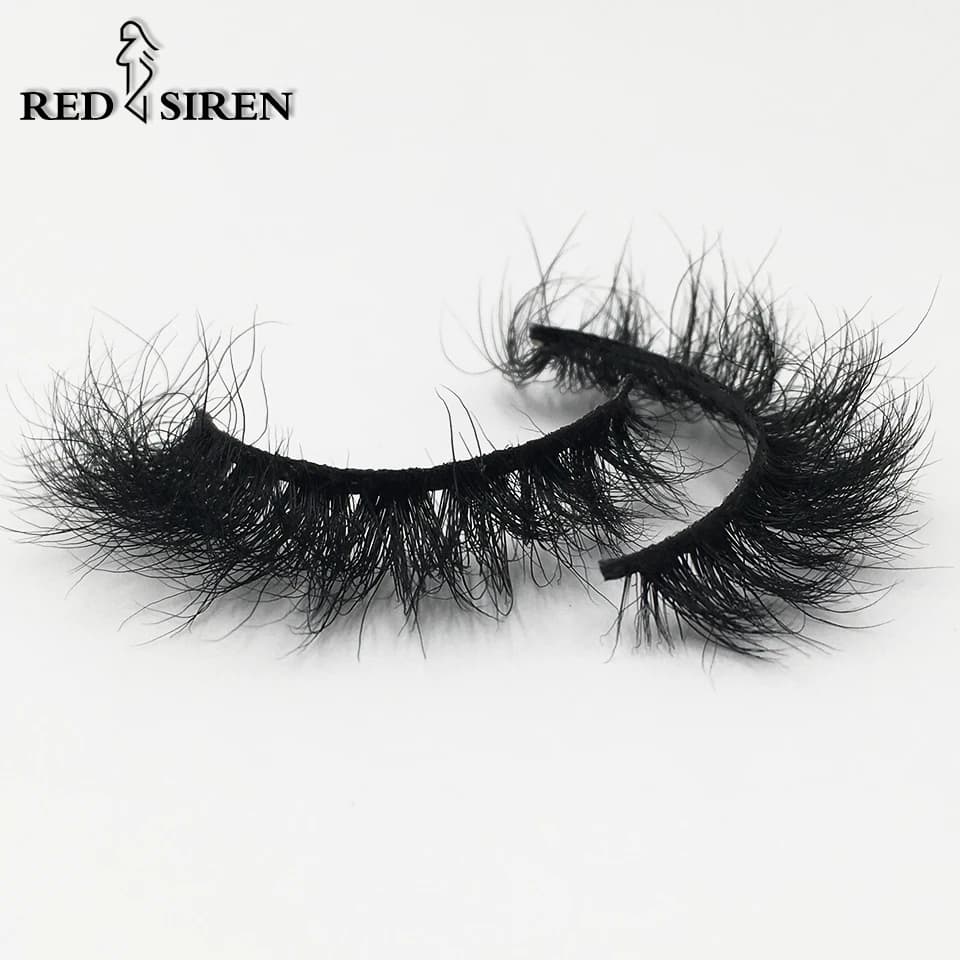 RED SIREN Mink Lashes 3D Mink Eyelashes 100% Cruelty Free Lashes Handmade Reusable Fluffy Natural Eyelashes False Lashes Makeup