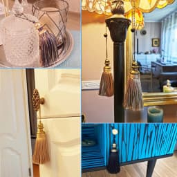 1PC Hanging Rope Silk Tassels Fringe Sewing Tassel Trim Key Tassels For DIY Embellish Curtain Accessories
