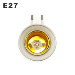 E27 Wall-mount  Lamp Holder Converter E27 Switch Lamp Base Round Foot Screw US EU Plug With ON/OFF Button LED Light Male Socket