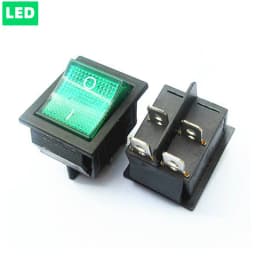 1pcs KCD4 Rocker Switch ON-OFF 2 Position 4 Pins / 6 Pins  Electrical equipment With Light Power Switch 16A 250VAC/ 20A 125VAC