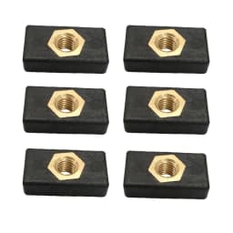 2/6/8Pcs Kayak Side Mount Slide Track Rail Silders Fishing Rod Pole Holder Mounting Base Sliding Nut