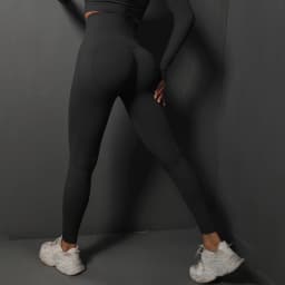 Women Yoga Leggings Hips Lifting Gym Leggings Seamless Sport Pants High Waist Fitness Leggings Bubble Butt Workout Running Pants