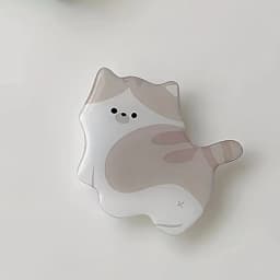Cute 3D Cat Acrylic Phone Holder Griptok Support For iPhone 16 Samsung Xiaomi Korean Kitten Grip Tok Folding Finger Stand Socket