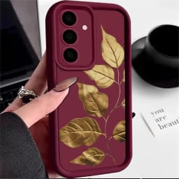 Petal Leaf Diagram Silicone Phone Case For Samsung Galaxy S23 S22 S21 S25 S24 S20 Ultra FE A35 A15 A25 A55 Note 20 Plus 5G Cover