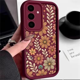 Petal Leaf Diagram Silicone Phone Case For Samsung Galaxy S23 S22 S21 S25 S24 S20 Ultra FE A35 A15 A25 A55 Note 20 Plus 5G Cover