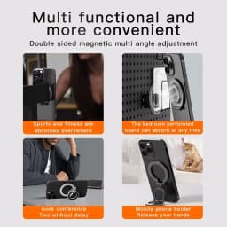 For MagSafe Double Sided Magnetic Phone Ring Holder Portable Folding Cellphone Stand Accessory Grip Bracket Support for IPhone16