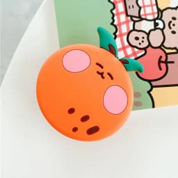 Cute Fruit Strawberry Foldable Grip Phone Holder for iPhone 17 16 Samsung Support Tok Socket Pocket Finger Bracket Griptok Stand