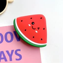 Cute Fruit Strawberry Foldable Grip Phone Holder for iPhone 17 16 Samsung Support Tok Socket Pocket Finger Bracket Griptok Stand
