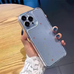 Colorful Small Bow Transparent Phone Case for iPhone 11 12 13 14 15 16 17 Air 18Pro Max Mini XR XS X 7 8 16E Plus SE2 Soft Cover