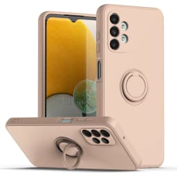 Luxury Liquid Silicone Case For Samsung Galaxy S26 S25 S24 S23 UItra PLus FE A33 A32 A51 A52 A71 A72 Magnetic Ring Holder Cover
