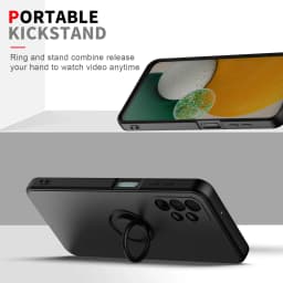Luxury Liquid Silicone Case For Samsung Galaxy S26 S25 S24 S23 UItra PLus FE A33 A32 A51 A52 A71 A72 Magnetic Ring Holder Cover