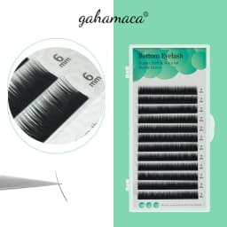 GAHAMACA Under Eyelashes 5mm/6mm/7mm Individual Eyelash Natural Soft False Cilio J/C Curl Lash Extension For Makeup Maquillaje