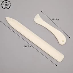 2pcs Folder Paper Creaser Tool Plastic Bone Scoring Folding Creasing Scrapbooking DIY Handmade Bookbinding Cards Tool