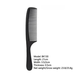 Professional Hairdresser Hair Cutting Comb Black Carbon Double-sided Heat Resistant Salon Antistatic Barber Styling Brush Tool