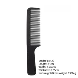 Professional Hairdresser Hair Cutting Comb Black Carbon Double-sided Heat Resistant Salon Antistatic Barber Styling Brush Tool