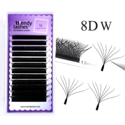 Wendy Lashes W Shape Bloom 3D/4D/5D/6D/8D Premade Volume YY Shape Fake Eyelashes Makeup Supplies High Quality Natural Cílios YY