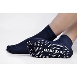 Men Pilates Socks Wholesale Cotton Breathable Non-Slip Massage Yoga Socks Cotton YOGA Sports Five-Finger Socks 5 Toe Socks