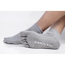 Men Pilates Socks Wholesale Cotton Breathable Non-Slip Massage Yoga Socks Cotton YOGA Sports Five-Finger Socks 5 Toe Socks
