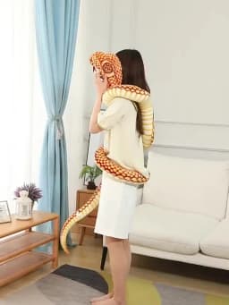 80/170/240cm Simulated Colorful Cobra Plush Toy Stuffed Animals Snakes Plushies Doll Funny Spoof Joke Soft Toys Home Decor