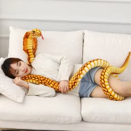 80/170/240cm Simulated Colorful Cobra Plush Toy Stuffed Animals Snakes Plushies Doll Funny Spoof Joke Soft Toys Home Decor