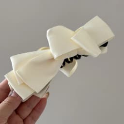 Lystrfac New Bow Hairgrps Hair Claw Bow Hair Clips for Women Girls Back Head Hairpin Horsetail clip Fashion Hair Accessories