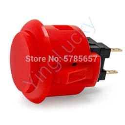 1pcs Original Sanwa Button OBSF 30 OBSF24 Arcade Push Button 24mm 30mm Raspberry Pi Replacement Buttons