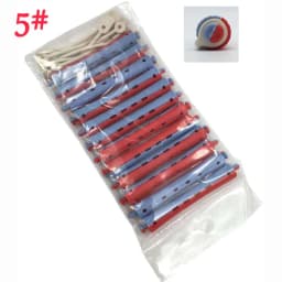 New 12 pcs Salon Rubber Band Hair Rollers Set Cold Perm Rods Curler Bars Hair Clip Curling Fluffy Wavy Hair Maker Styling DIY