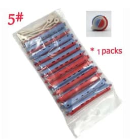 New 12 pcs Salon Rubber Band Hair Rollers Set Cold Perm Rods Curler Bars Hair Clip Curling Fluffy Wavy Hair Maker Styling DIY
