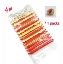 New 12 pcs Salon Rubber Band Hair Rollers Set Cold Perm Rods Curler Bars Hair Clip Curling Fluffy Wavy Hair Maker Styling DIY
