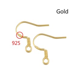 100pcs/lot Carven 925 Silver Copper Earrings Clasps Hooks Fittings DIY Jewelry Making Accessories Iron Hook Earwire Jewelry