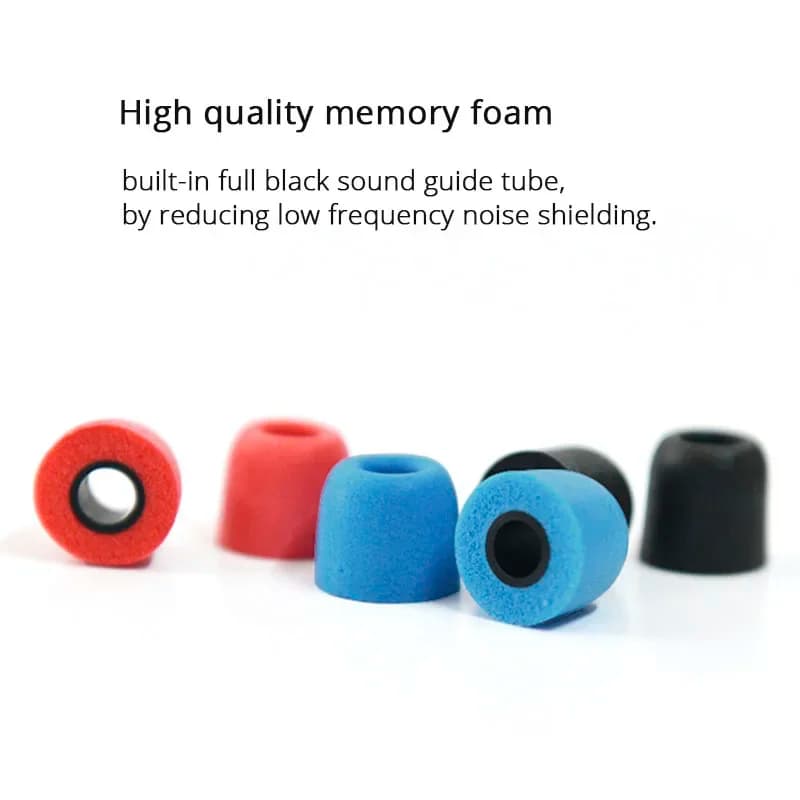 4.9 mm 1Pair Soft Memory Foam Earbuds Earmuffs For KZ QCY Headphones Noise Isolation Eartips For Sony Samsung Earphone