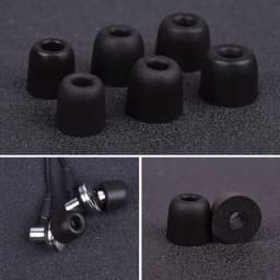 4.9 mm 1Pair Soft Memory Foam Earbuds Earmuffs For KZ QCY Headphones Noise Isolation Eartips For Sony Samsung Earphone