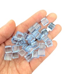 100Pcs/Set 8mm Transparent Square Corner Cube Colorful Clear Solid Color Dice Chess Piece Right Angle For Board Game