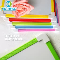 1 pc Kids Whiteboard Dry Wipe Board 5 Colors Frame Mini Drawing Magnetic White board Small Hanging Erase Boards With Pen