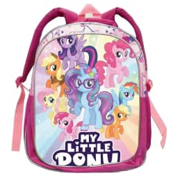 My Little Pony Rainbow Equestria Pink Backpack Kindergarten Schoolbags Double Shoulder Bag Leather Travel Bag Gifts