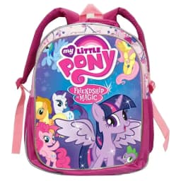 My Little Pony Rainbow Equestria Pink Backpack Kindergarten Schoolbags Double Shoulder Bag Leather Travel Bag Gifts