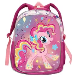 My Little Pony Rainbow Equestria Pink Backpack Kindergarten Schoolbags Double Shoulder Bag Leather Travel Bag Gifts
