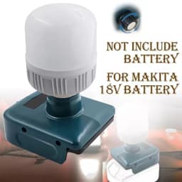 For Makita 18V Li-ion Battery Cordless LED Bulb Emergency Flood Lamp Camping lamp Cool White Light for Indoor Outdoor Use