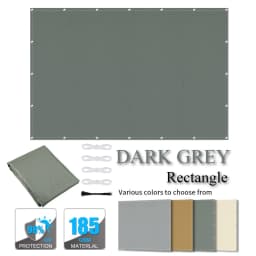 Waterproof Shade Cloth with Grommets Camping Tent Tarp Shade Cover Hammock Rain Canopy for Camping Hiking Awning Sun Shelter