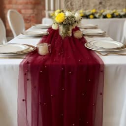 80x200cm Pearl Gauze Decorative Table Flag Beaded Net Gauze Wedding Table Flag Curtain Party Tablecloth Background Decoration