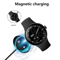 100CM Fast Charging Cable Base For Google Pixel Watch 4 41mm 45mm Magnetic USB / Type-C Charging Power Charge