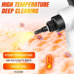 Steam Cleaner Handheld,400ML Multifunctional Hand Held Steam Cleaner Pressurized with 9 pcs Accessories Safety Lock IPX4