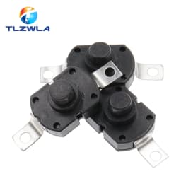 10PCS Push Button Switch 1712KD 30V 1A Flashlight Switch LOCK 17X12X9.5MM Table lamp Switch Flashlight Button Switch ON-OFF