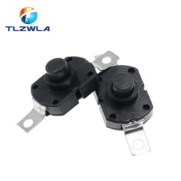 10PCS Push Button Switch 1712KD 30V 1A Flashlight Switch LOCK 17X12X9.5MM Table lamp Switch Flashlight Button Switch ON-OFF