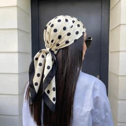 2026 Dot Print Square Scarf For Women Silk Shawl Neckerchief Female Hair Bands Head Wraps Headband Foulard Satin Hijab Bandana