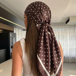 2026 Dot Print Square Scarf For Women Silk Shawl Neckerchief Female Hair Bands Head Wraps Headband Foulard Satin Hijab Bandana