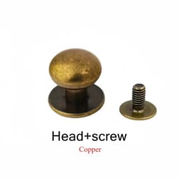 20Pcs/lot 4/5/6/7/8/9/10/12MM Round Knob Rivets Metal Monk Head Screws Studs Alloy Nail Buckle Button Bag Leather Crafts