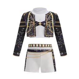 Girl 3 PCS Set Cosplay Costume Fashion Clothes Stage Performance Role Play Dress Up Uniform Children Show Party Costumes
